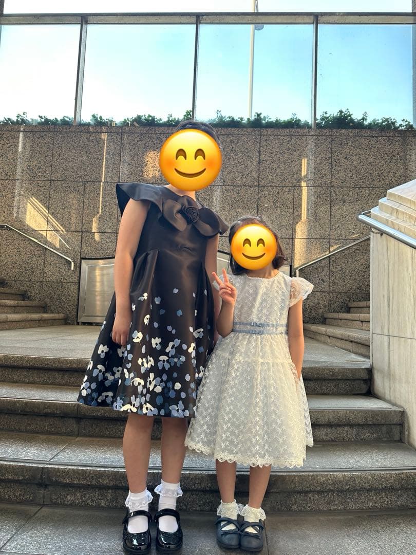 しみずmezzo piano 水色レースドレス 120