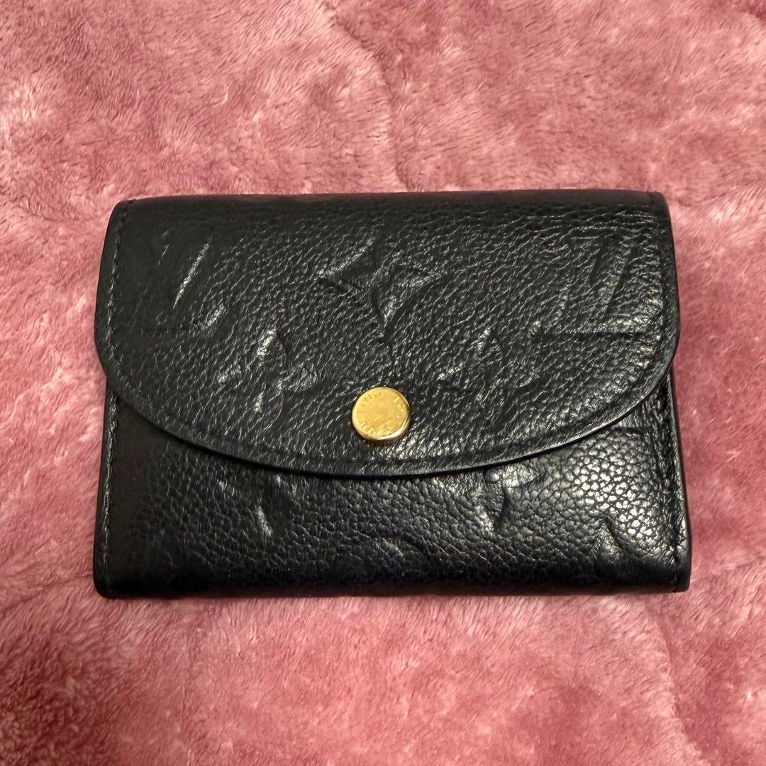 ルイ・ヴィトン ポルトモネ・ロザリ ブラック