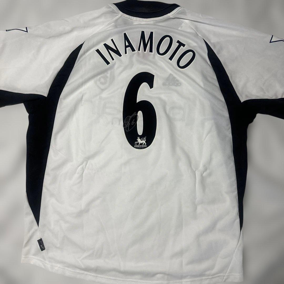 稲本潤一　直筆サイン入りユニフォーム　フルハム移籍時記念ユニフォーム