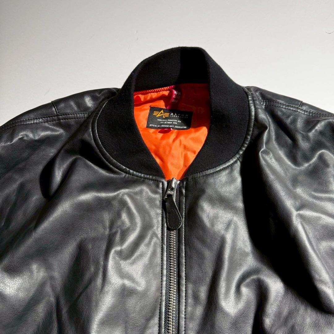 希少5L アルファ 2028 オールレザー　MA-1 フライトジャケット