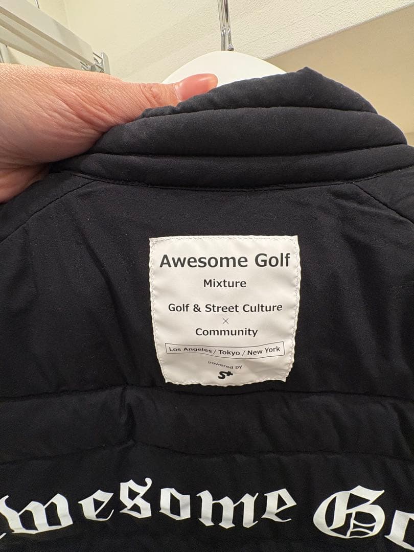 エスプラス　Awesome Golf メンズ ベスト S 黒