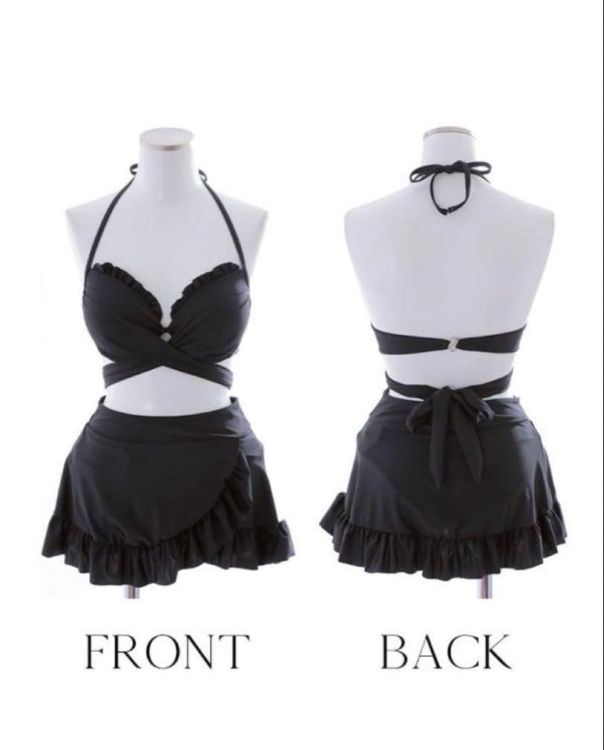 Sugar ホルターネックハイウエストビキニ ブラック [OF03C] タグ付き