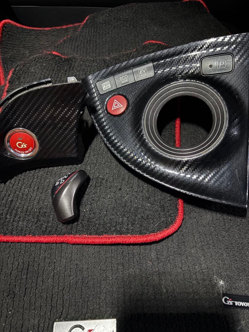 トヨタ30系 プリウス G's Gs 純正 カーボン調 インテリアパネルセット