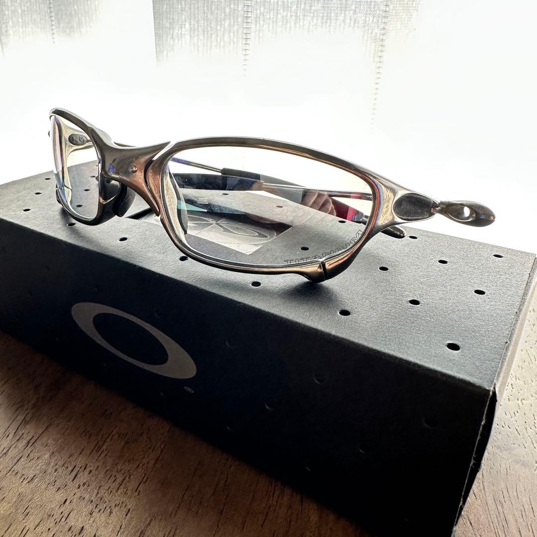 (要修理:美品)オークリー Oakley Juliet ポリッシュド/TIクリア