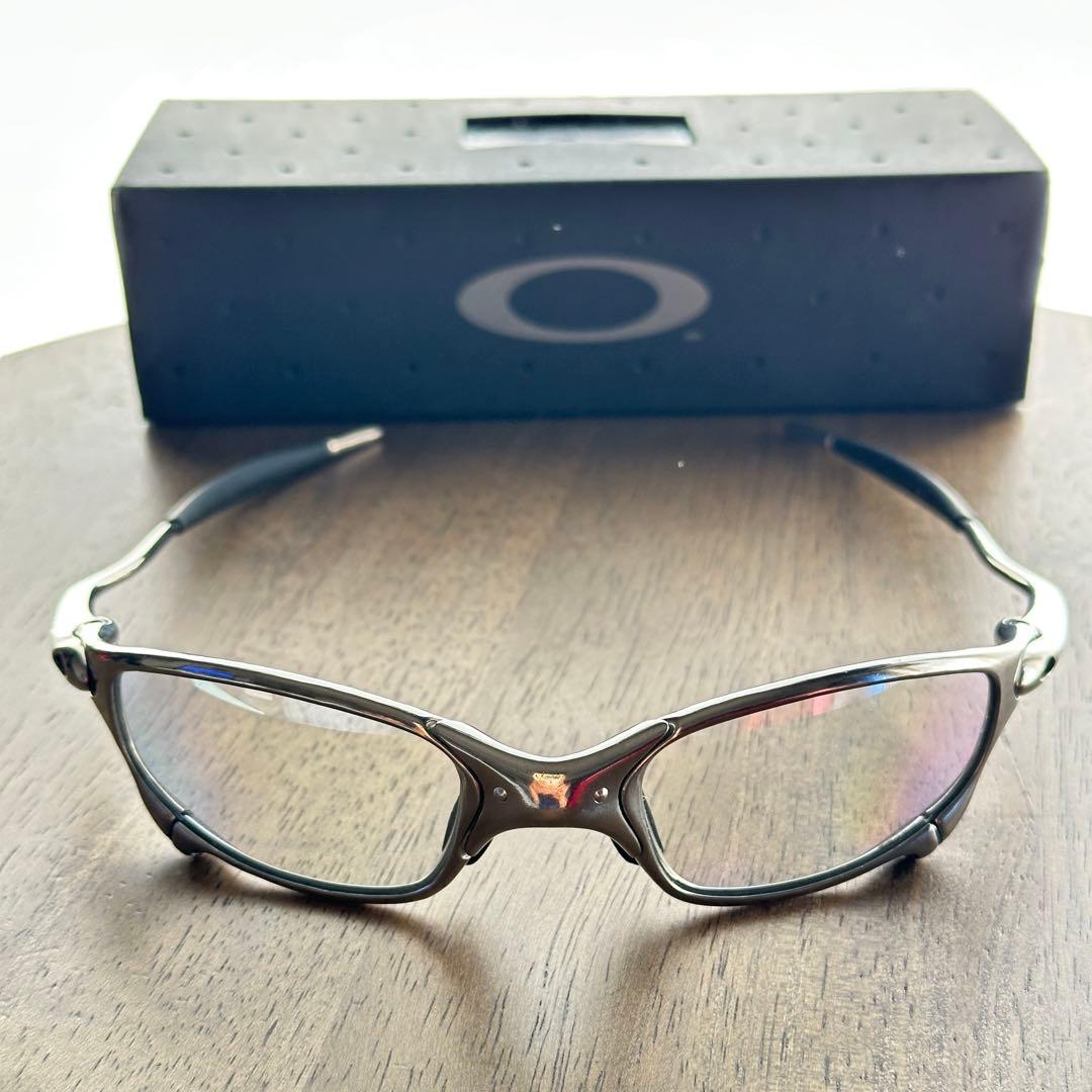(要修理:美品)オークリー Oakley Juliet ポリッシュド/TIクリア