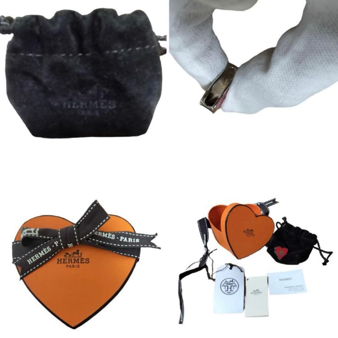 エルメス　ティータイムハートモチーフ スカーフリング