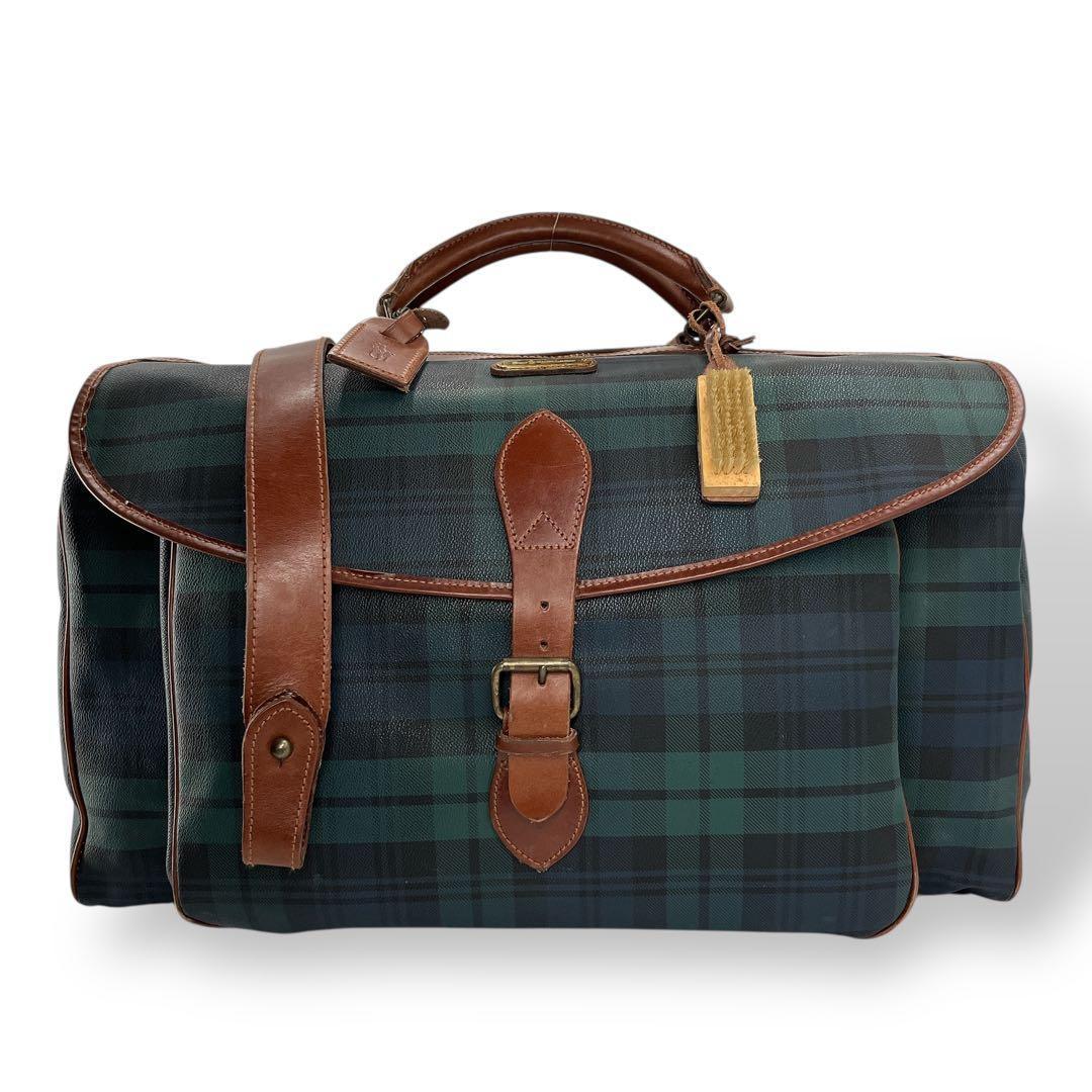 希少　ポロラルフローレン　2way ボストンバッグ　旅行カバン　チェック柄