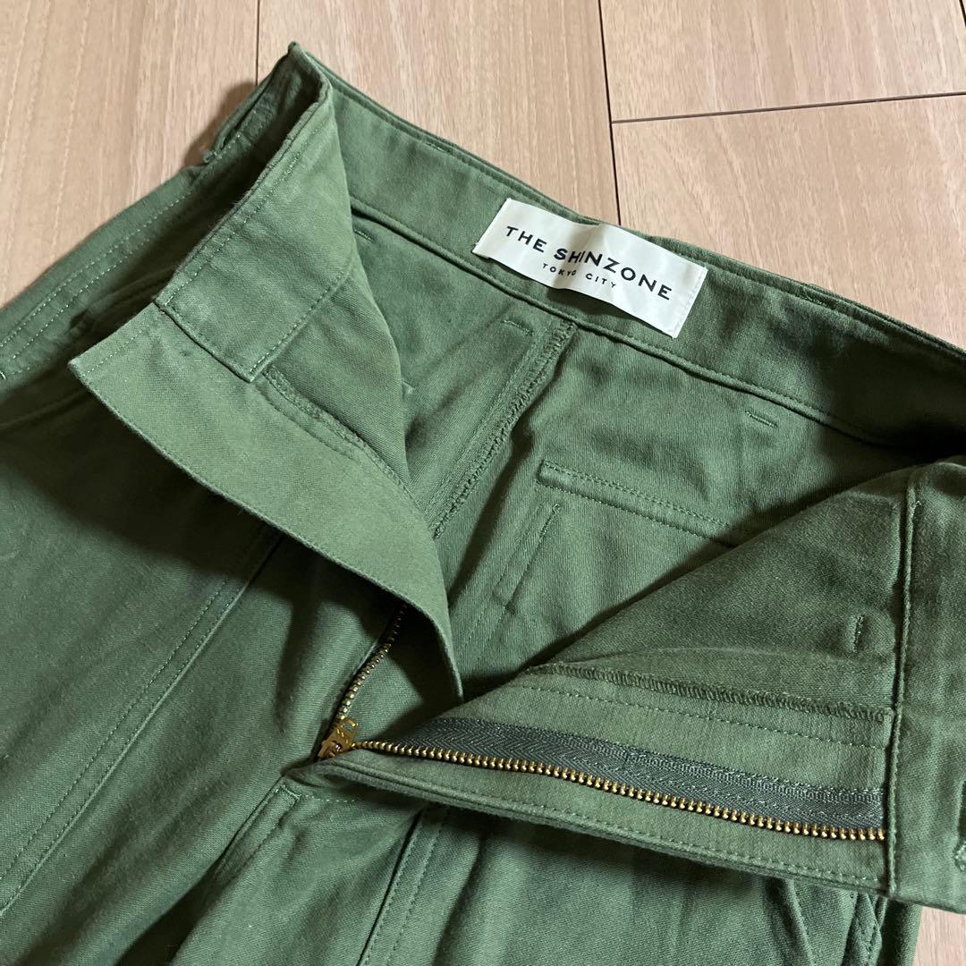 シンゾーンベイカーパンツPOグリーンカーキブラック黒