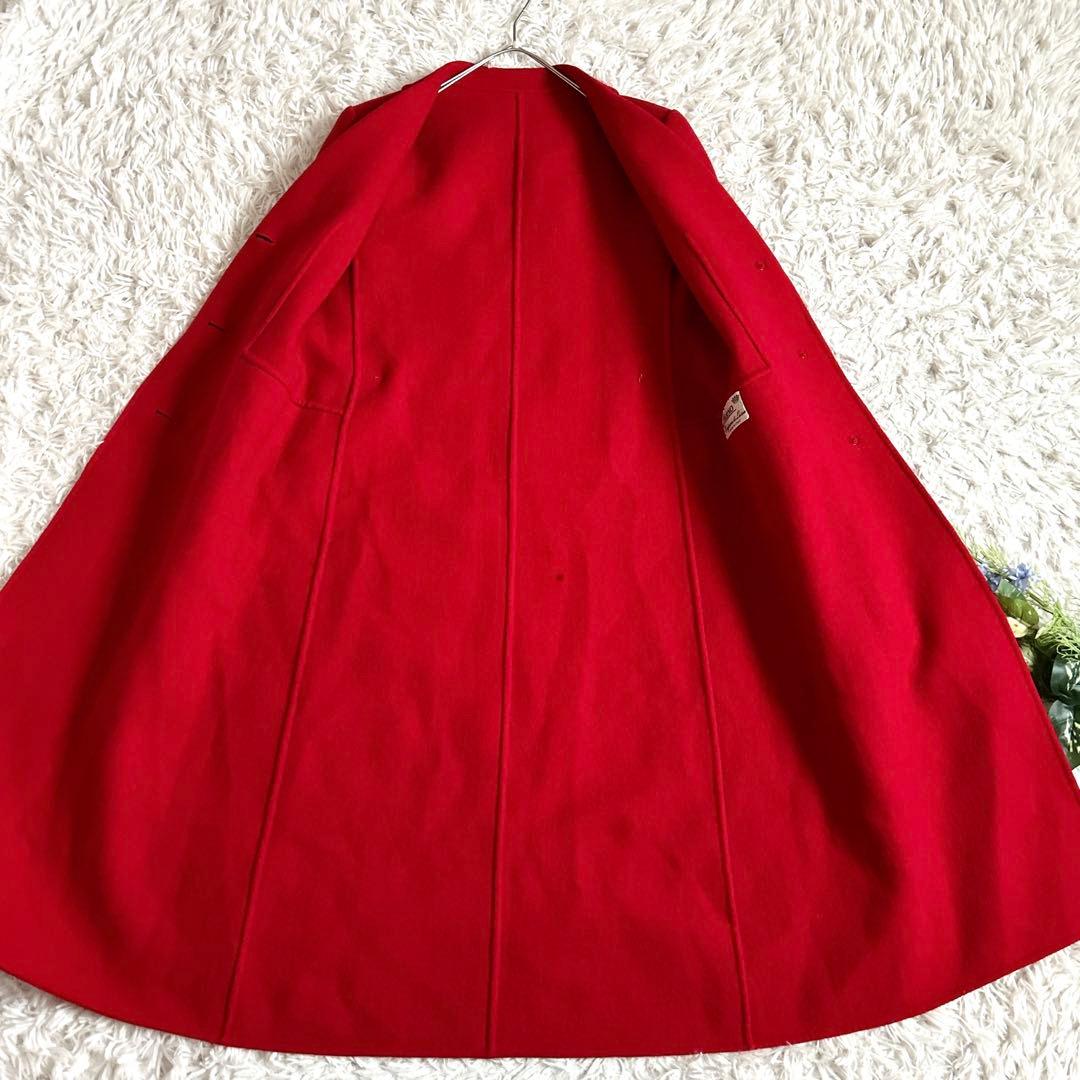 HERNO⁂ヘルノ⁂ロングチェスター リバーコート　ウール　イタリア製　レッド