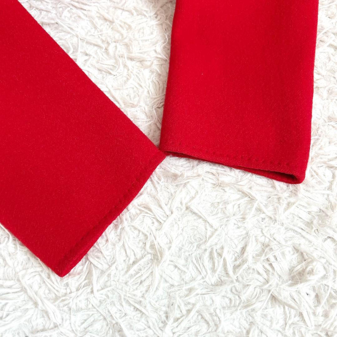 HERNO⁂ヘルノ⁂ロングチェスター リバーコート　ウール　イタリア製　レッド