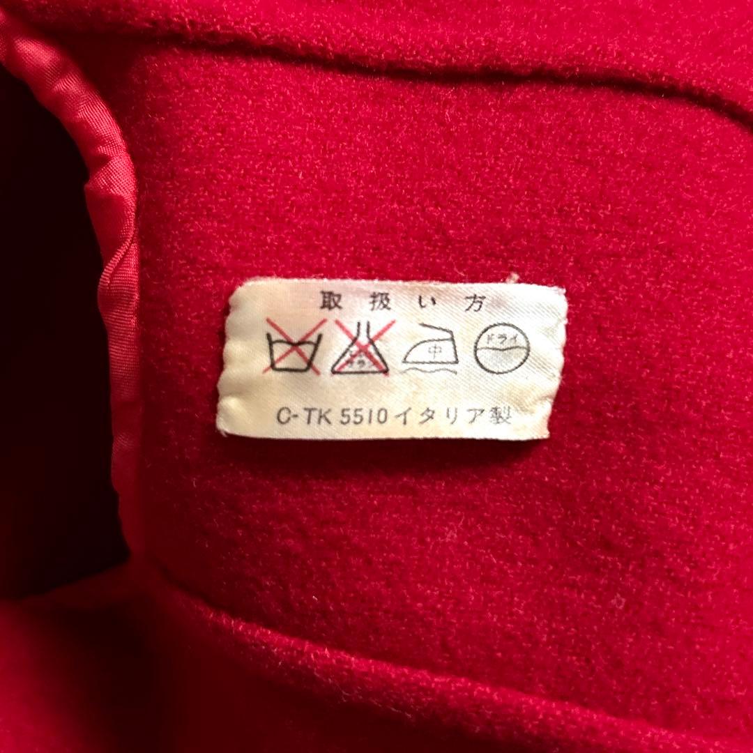 HERNO⁂ヘルノ⁂ロングチェスター リバーコート　ウール　イタリア製　レッド