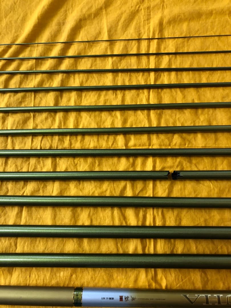 Daiwa 流覇 硬調61MY 6.1m竿12本 8番折損 gr7220樣専用