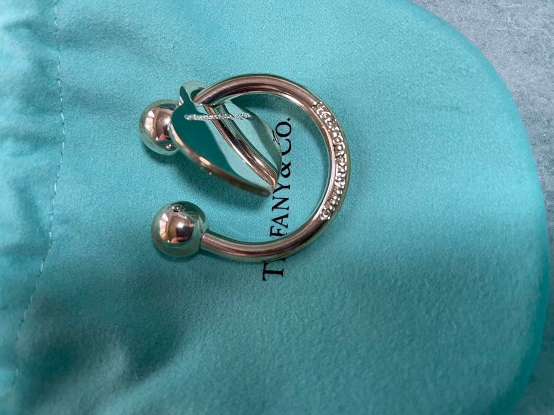 新品未使用　ティファニー　ハート タグ キーリング