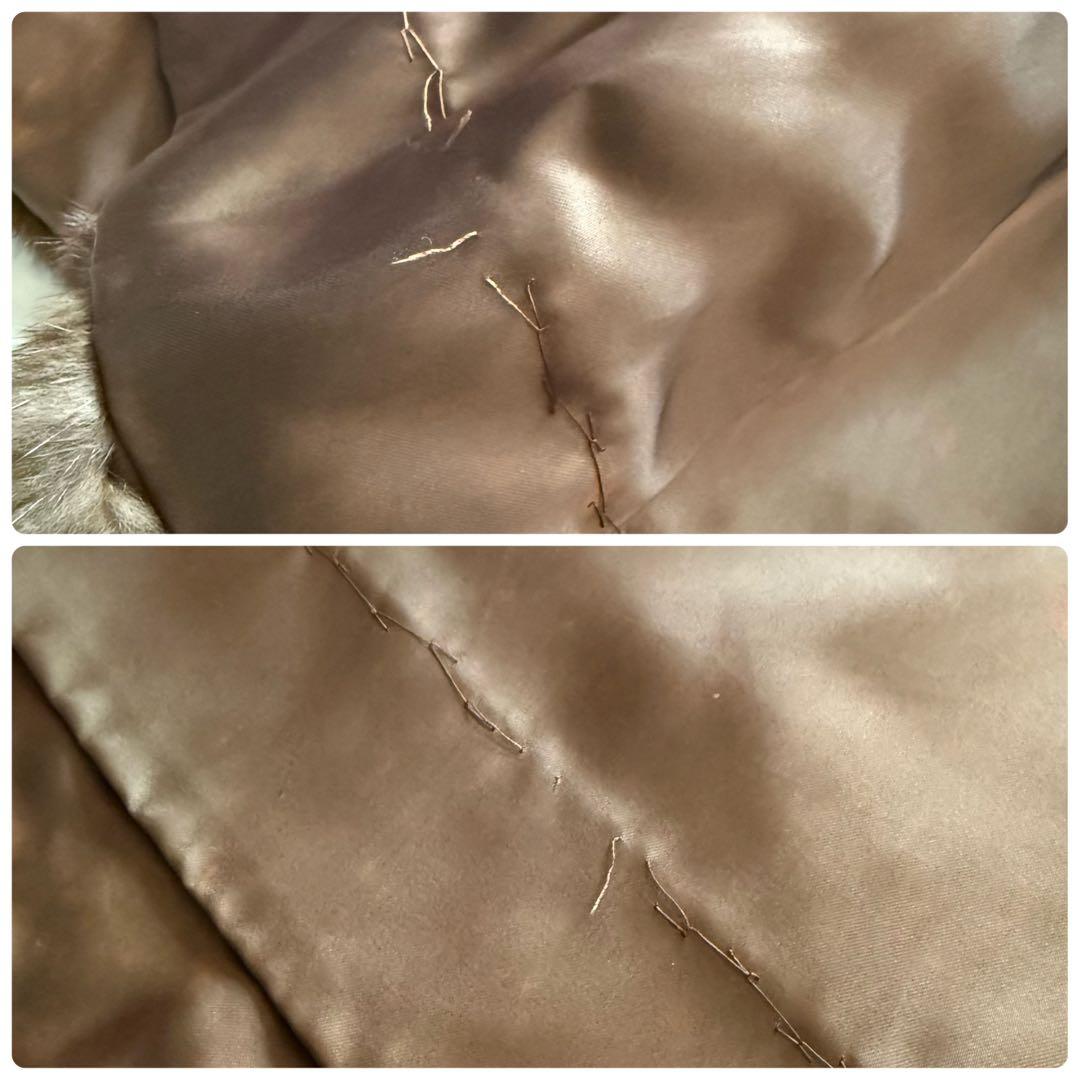 希少デザイン 模様◎デミバフミンク ファーコート アメリカンファーアワード 星5