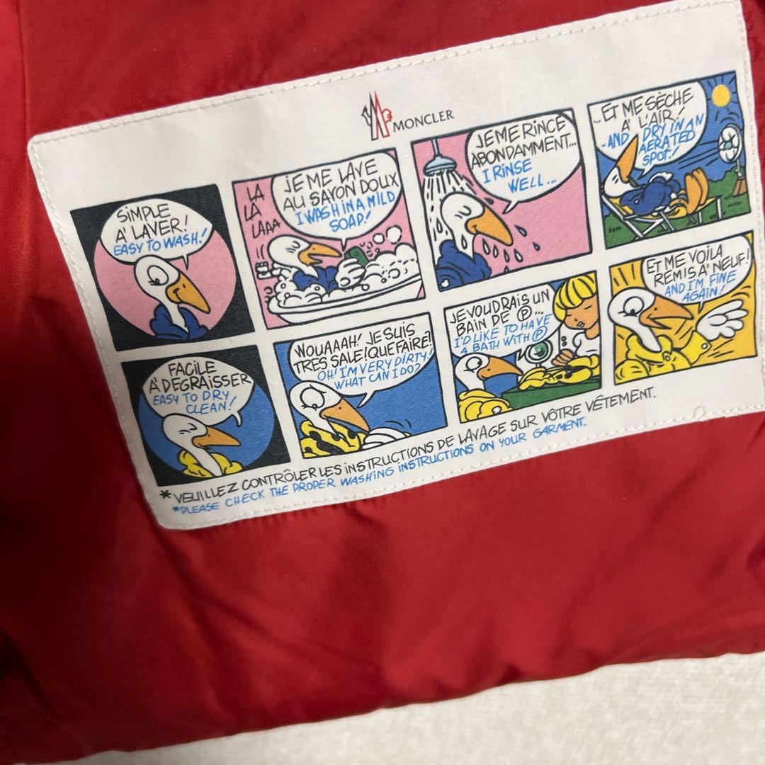 モンクレールレッド ダウンベスト