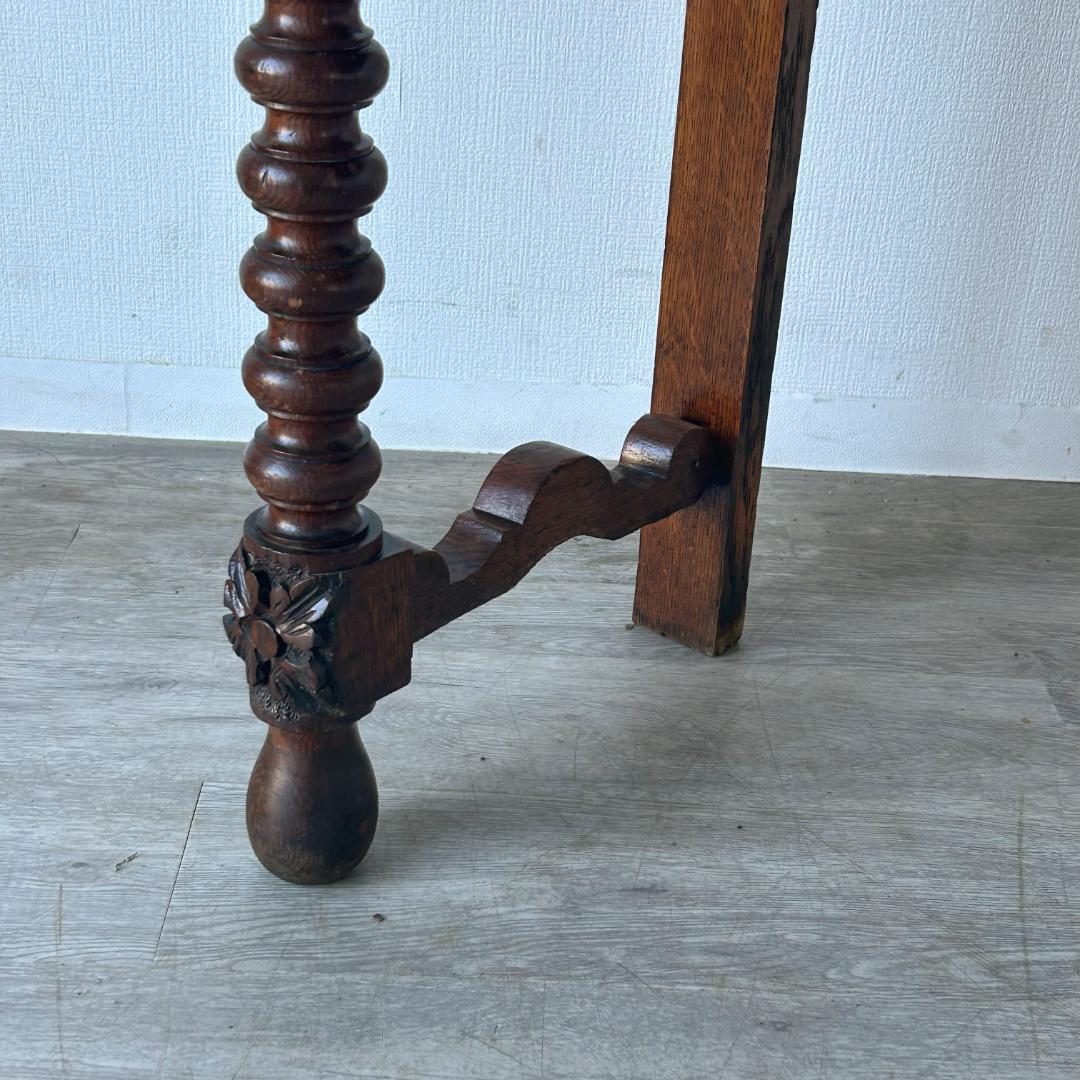 アンティーク 家具 サイドテーブル 手彫り 1880年 イギリス 英国 390A