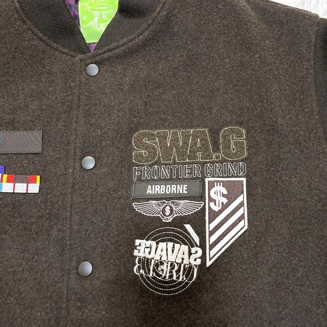 ショル様用 【極美品】スワッガー SWAGGER スタジャン ウール ブラウン