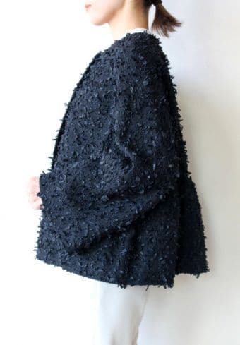 sono(ソーノ)エアリーツイードノーカラージャケット　七五三などに