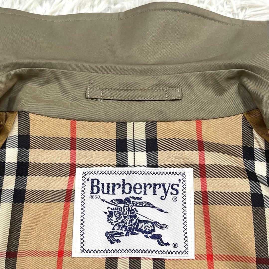 美品✨バーバリーBurberrys ベルト付きステンカラーコート ノバチェック