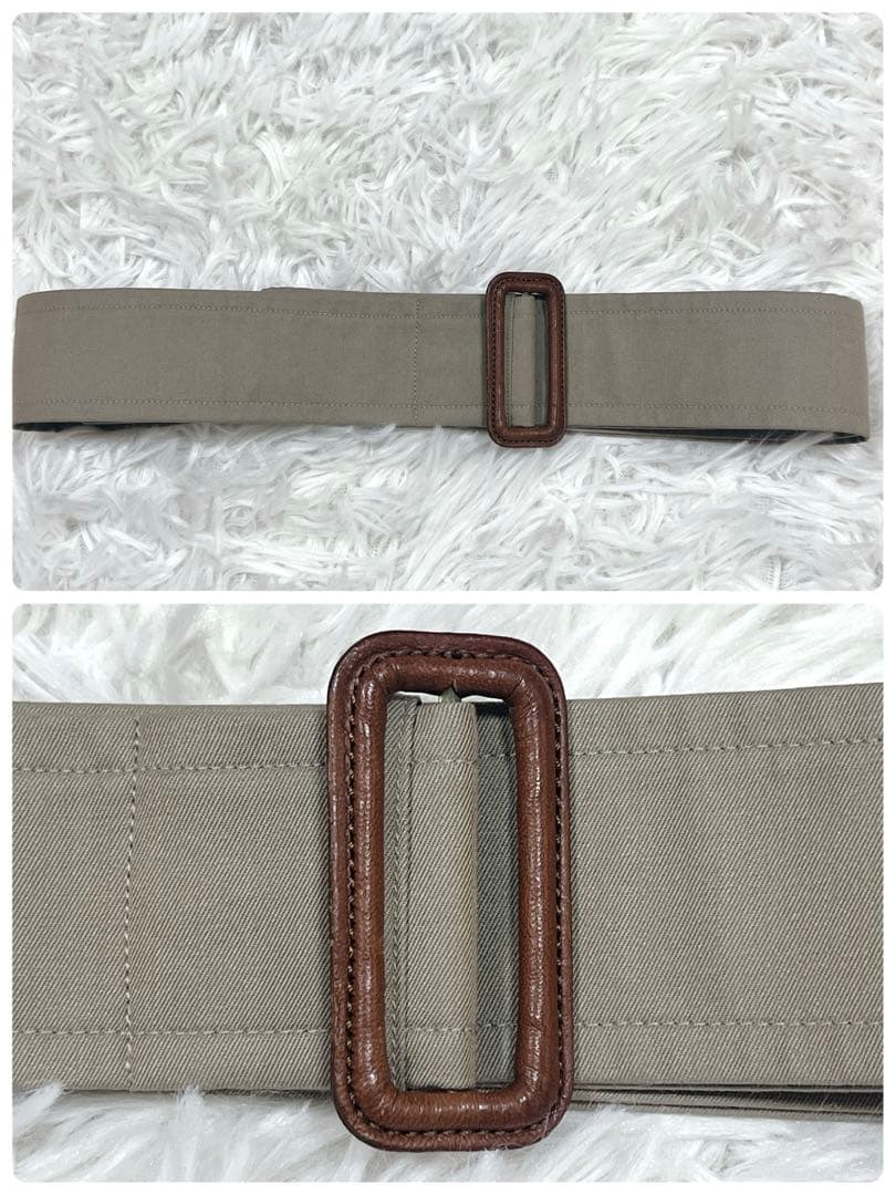 美品✨バーバリーBurberrys ベルト付きステンカラーコート ノバチェック