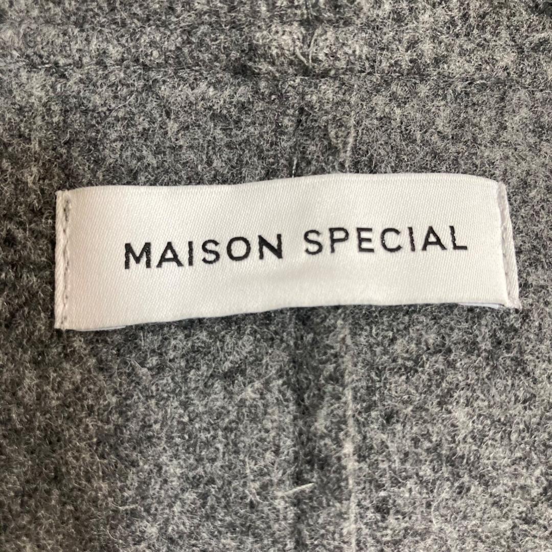 15870✨美品✨メゾンスペシャル/リバーメルトンフードコート/M/ウール