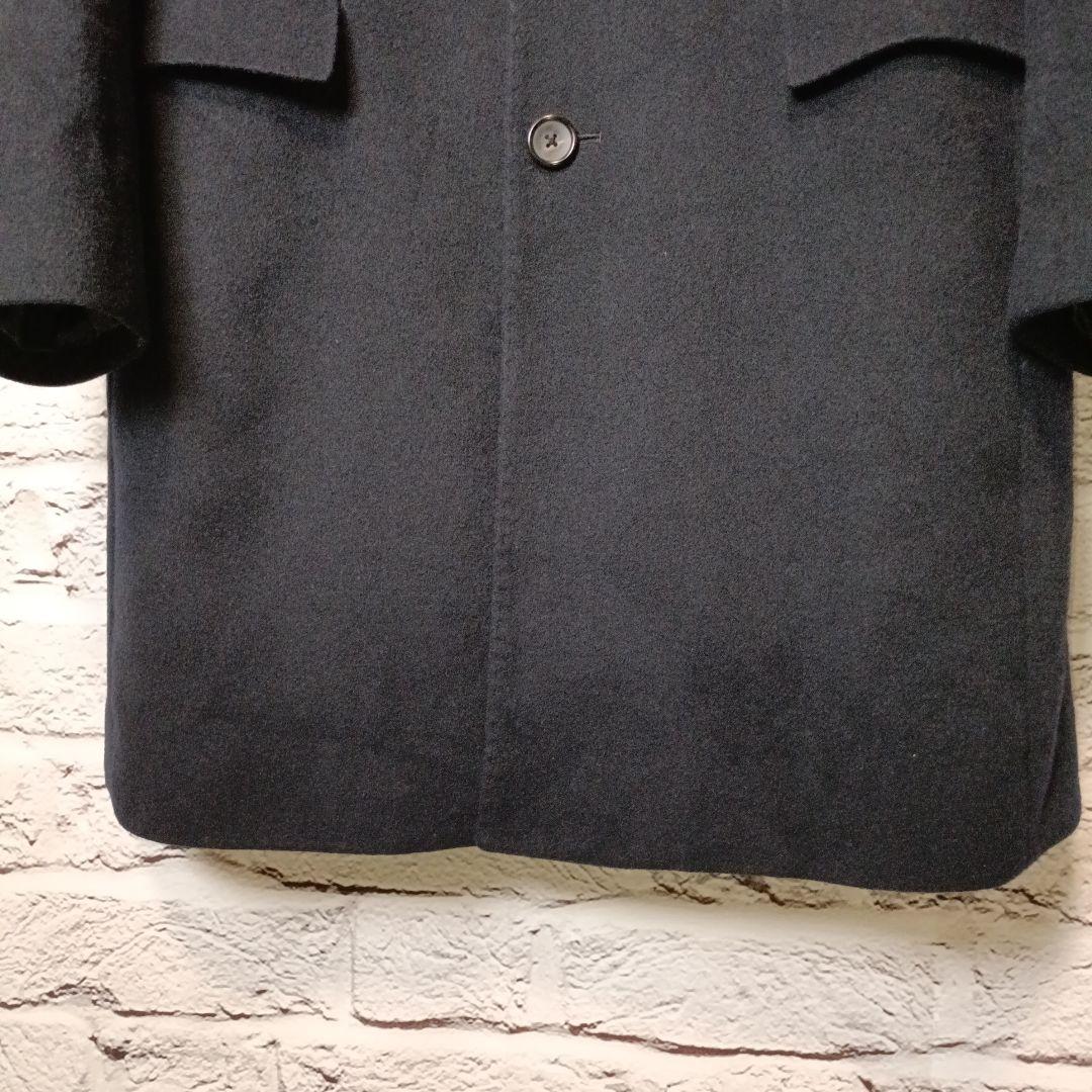 極美品■HICKEY FREEMAN ウール チェスターコート ブラック