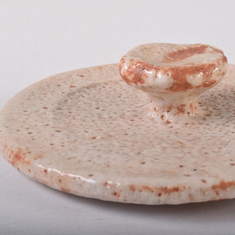 茶道具　本阿弥光仙作　志野焼　絵志野　山水文　水指　共箱　C　7514