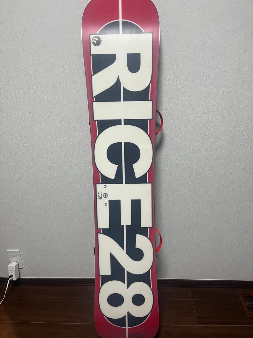 rice28 size150スノーボード　ユニオンビンディング、カバー付