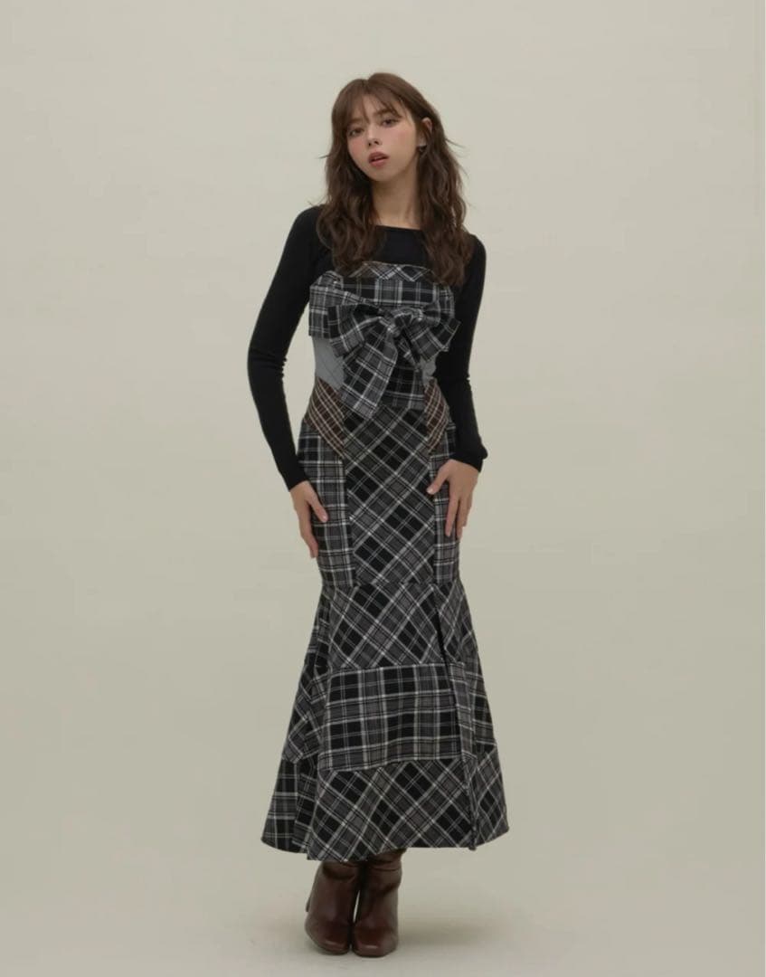 【正規品】Juni check dress andmary Mサイズ