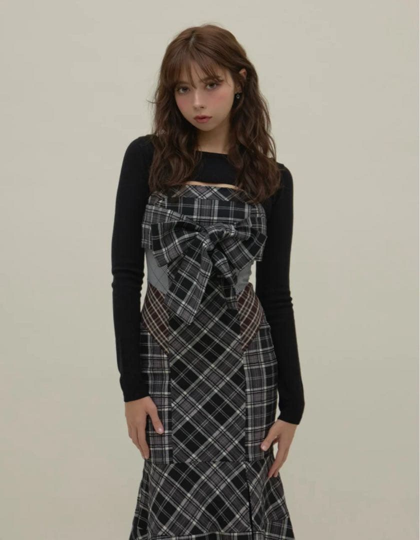 【正規品】Juni check dress andmary Mサイズ