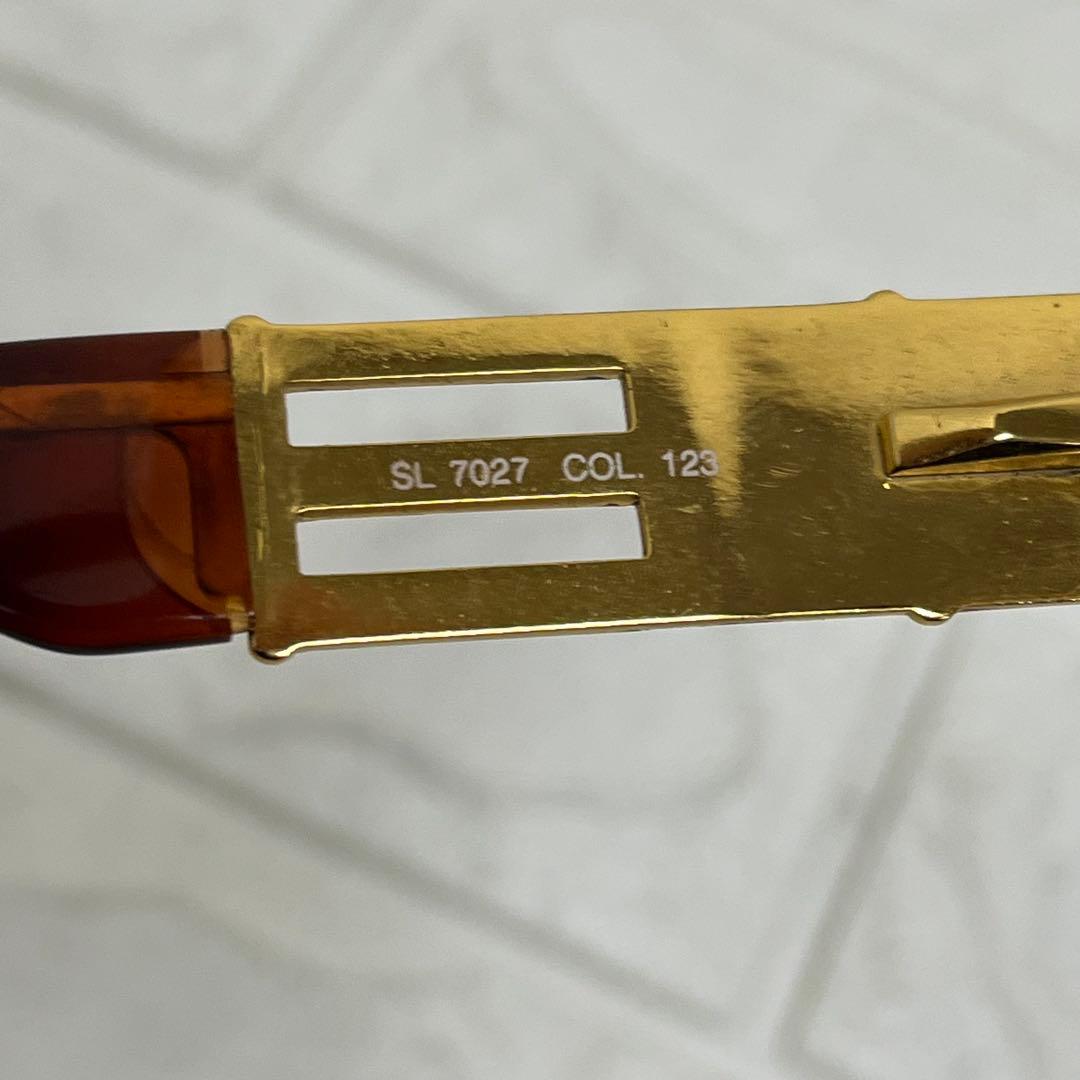 VINTAGE FENDI サングラス オーバル ゴールド ブラック FFメタル