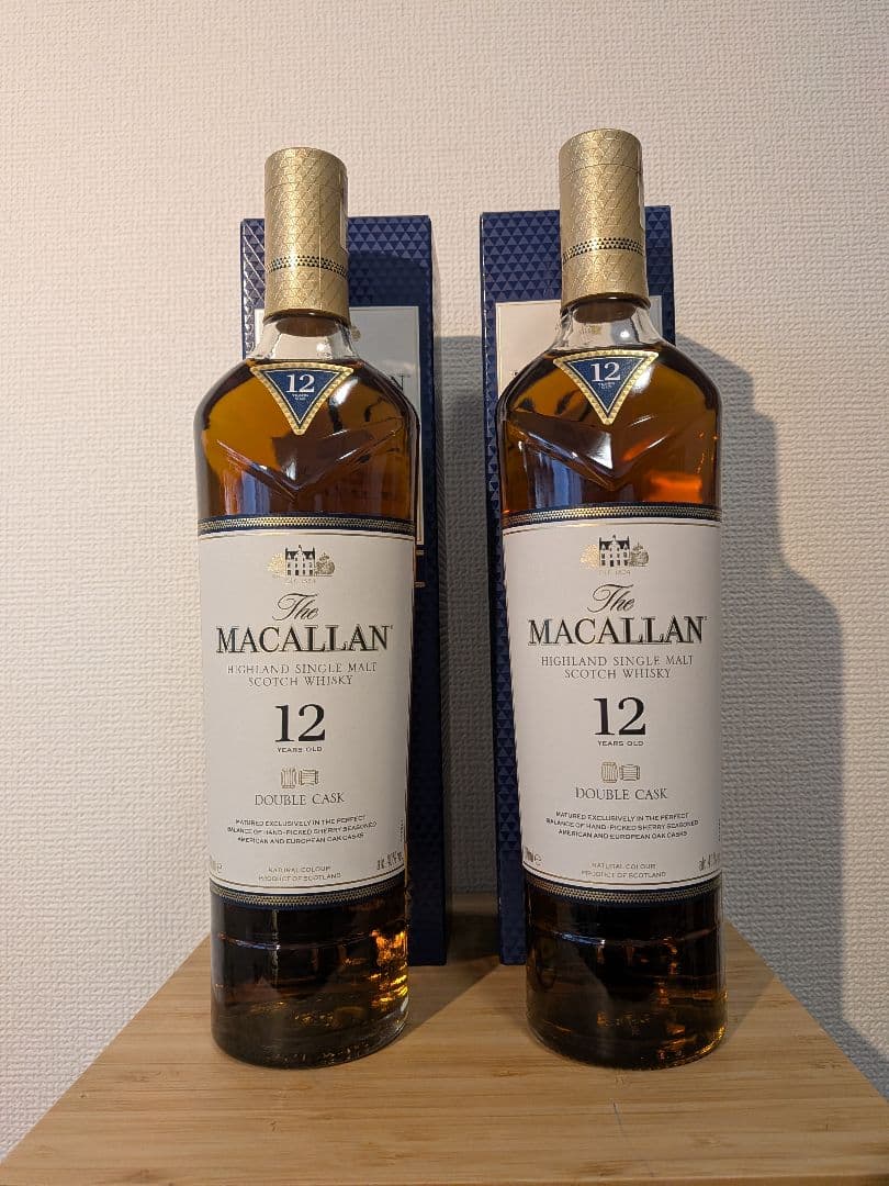 【2本セット】ザ・マッカラン 12年 ダブルカスク（2022年ボトリング）
