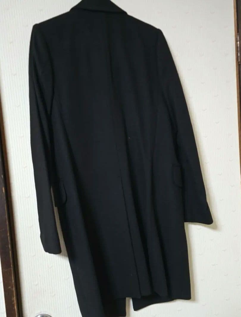 新品　UNIQLO +J ブラック カシミアブレンド　羊毛　シングルコート L