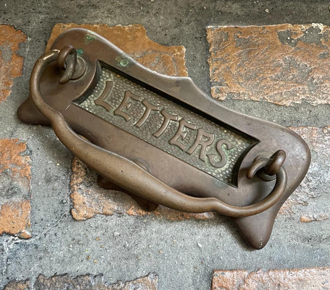 イギリス アンティーク ドア ハンドル プルノブ 郵便受け レター ポスト 真鍮