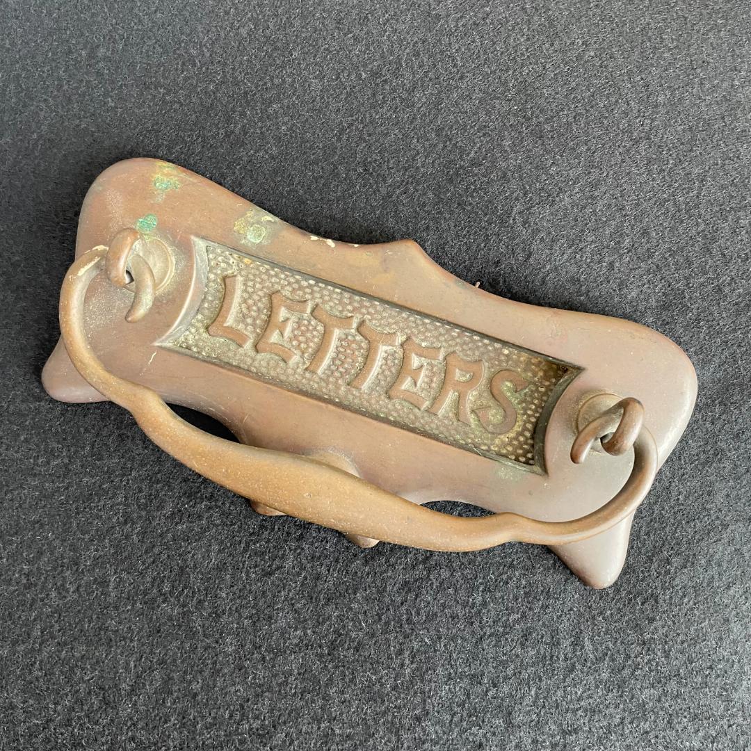 イギリス アンティーク ドア ハンドル プルノブ 郵便受け レター ポスト 真鍮