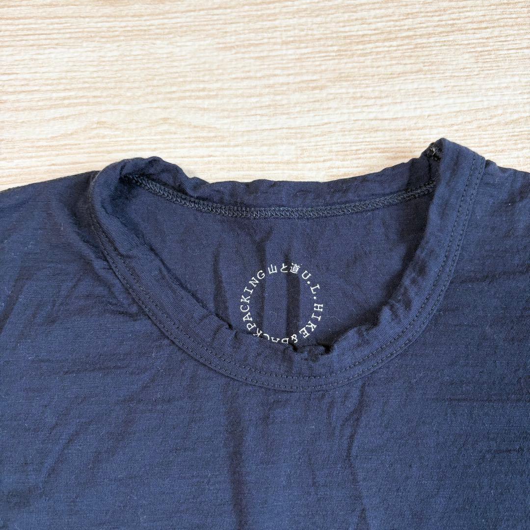サイズS 山と道 メリノウール ノースリーブカットソー ダークネイビー