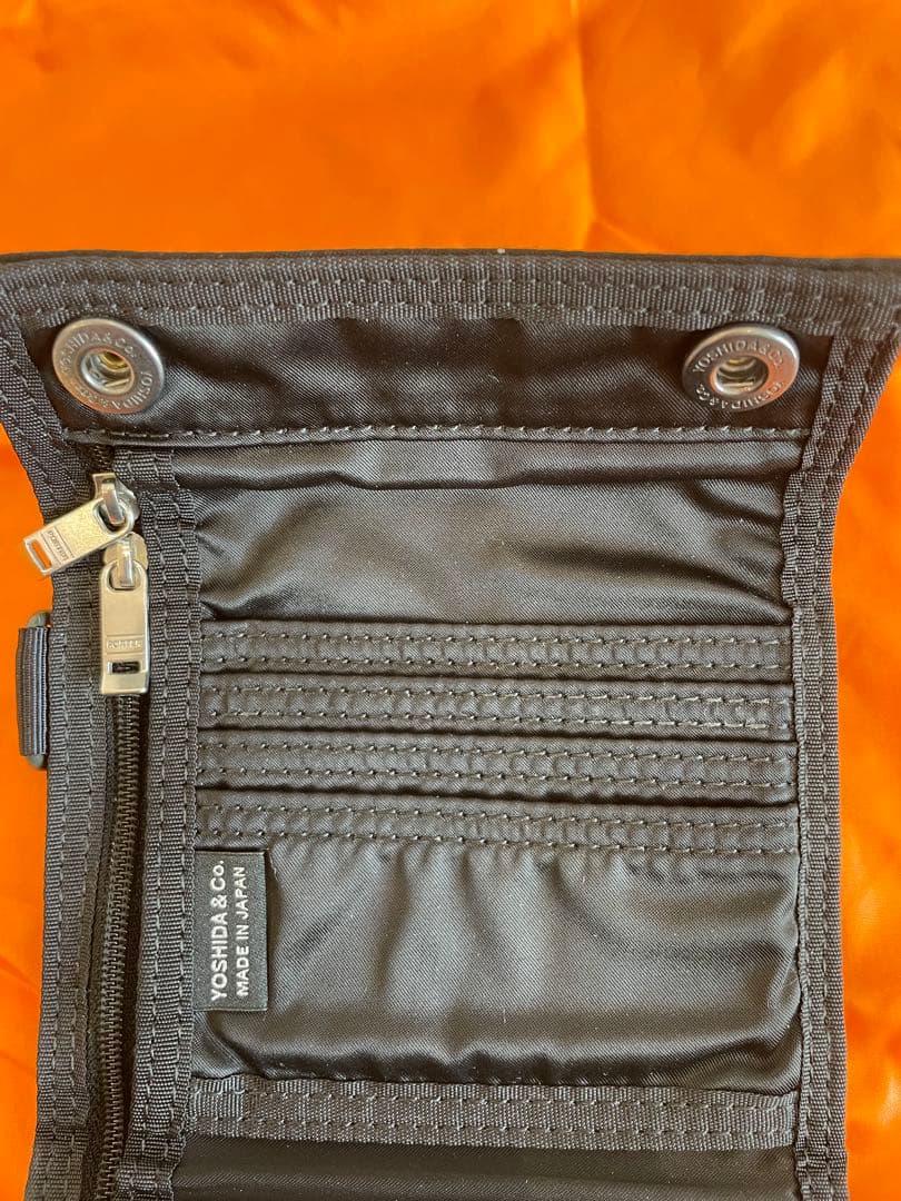 PORTER タンカー　三つ折り　ウォレット　BLACK