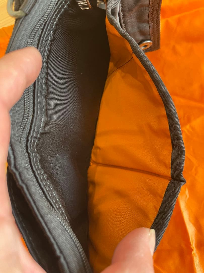 PORTER タンカー　三つ折り　ウォレット　BLACK