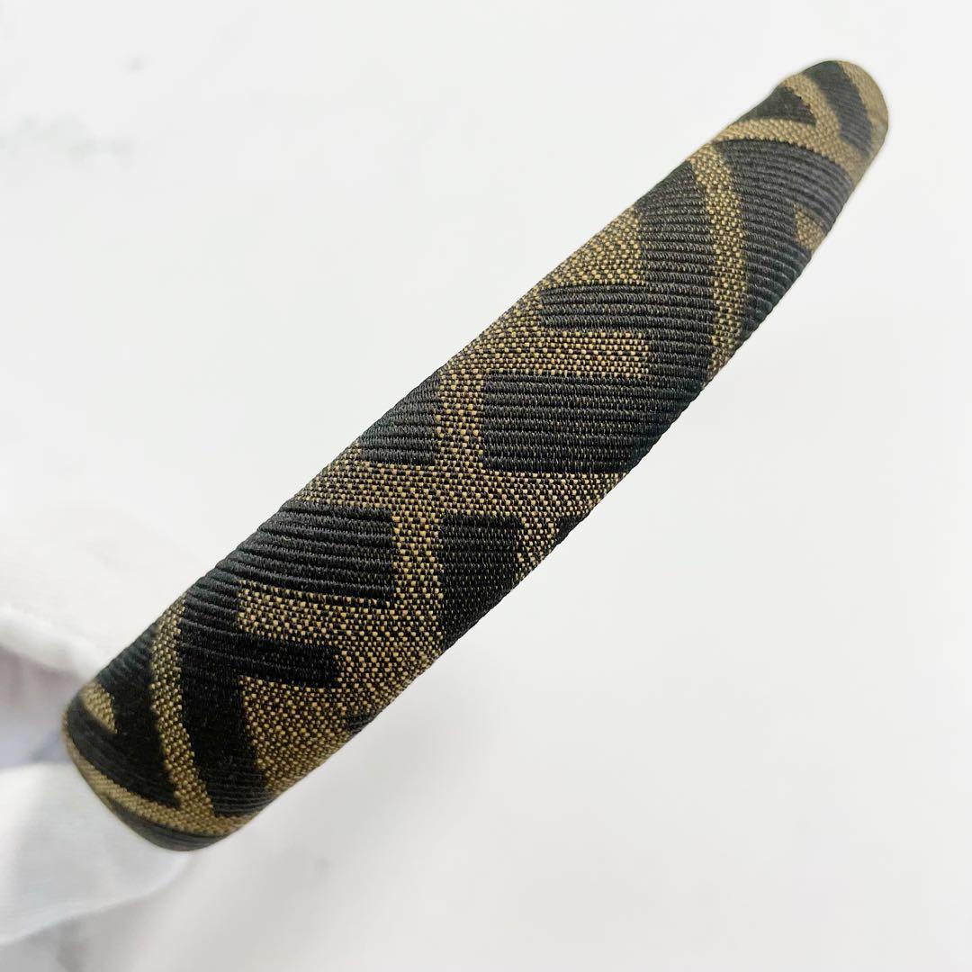 FENDI　フェンディ　カチューシャ　ズッカ柄　ヘアアクセサリー　ヘアバンド