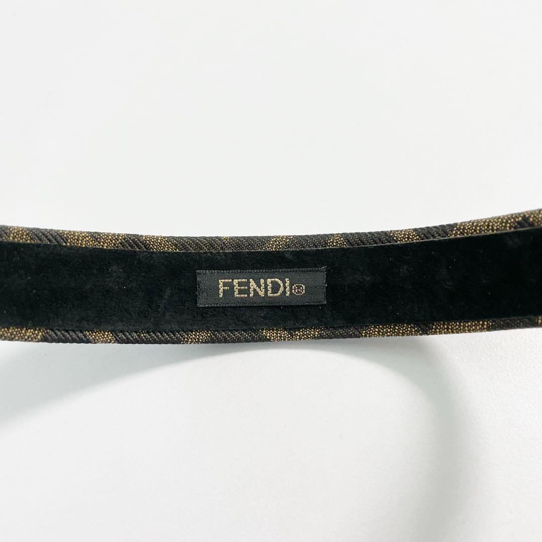 FENDI　フェンディ　カチューシャ　ズッカ柄　ヘアアクセサリー　ヘアバンド