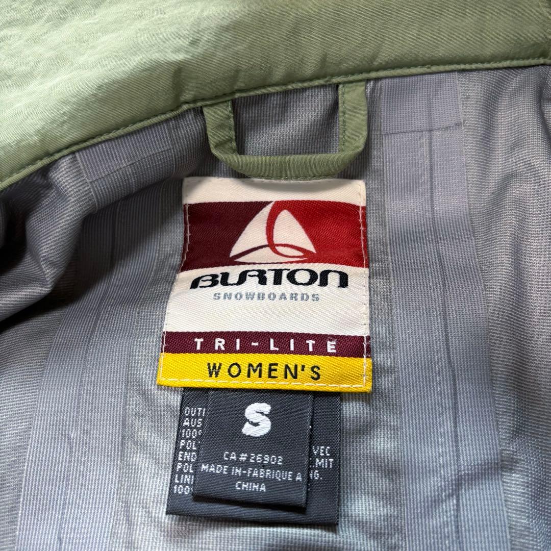 バートンak tri lite ジャケット ジップ スノボウェア グリーン