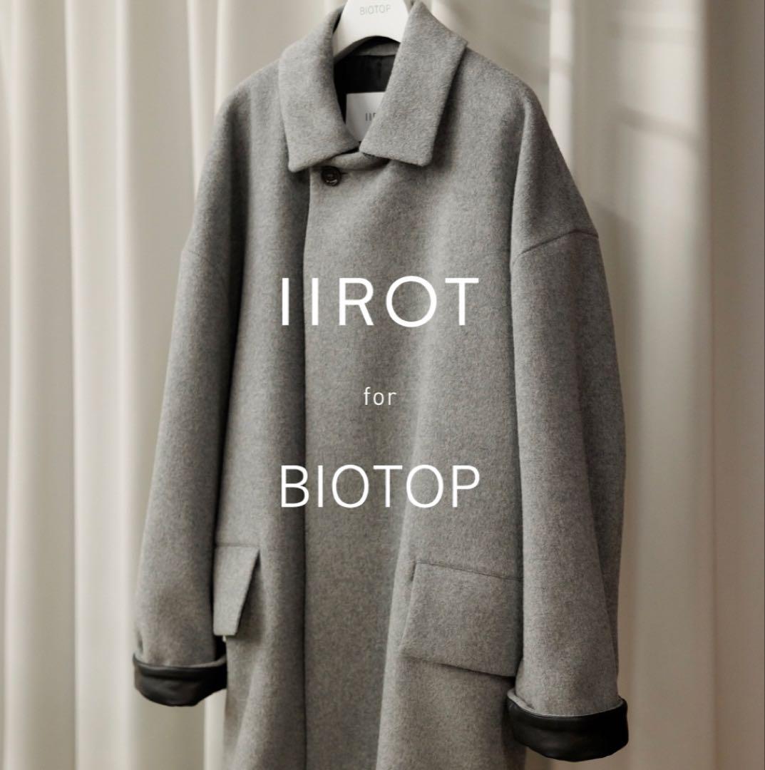 【美品】IIROT イロット BIOTOP別注ウールコート　チェスター