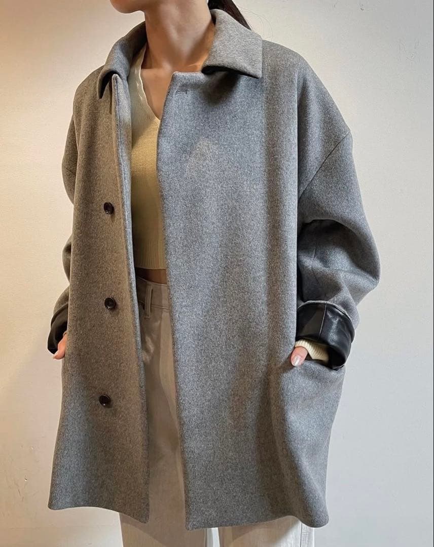 【美品】IIROT イロット BIOTOP別注ウールコート　チェスター