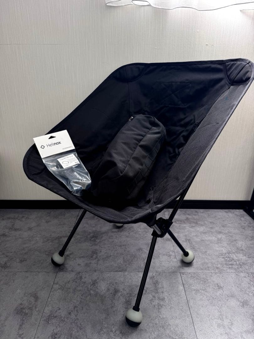 helinox タクティカルチェアＬ　ブラック　ボールフィート　ストラップセット