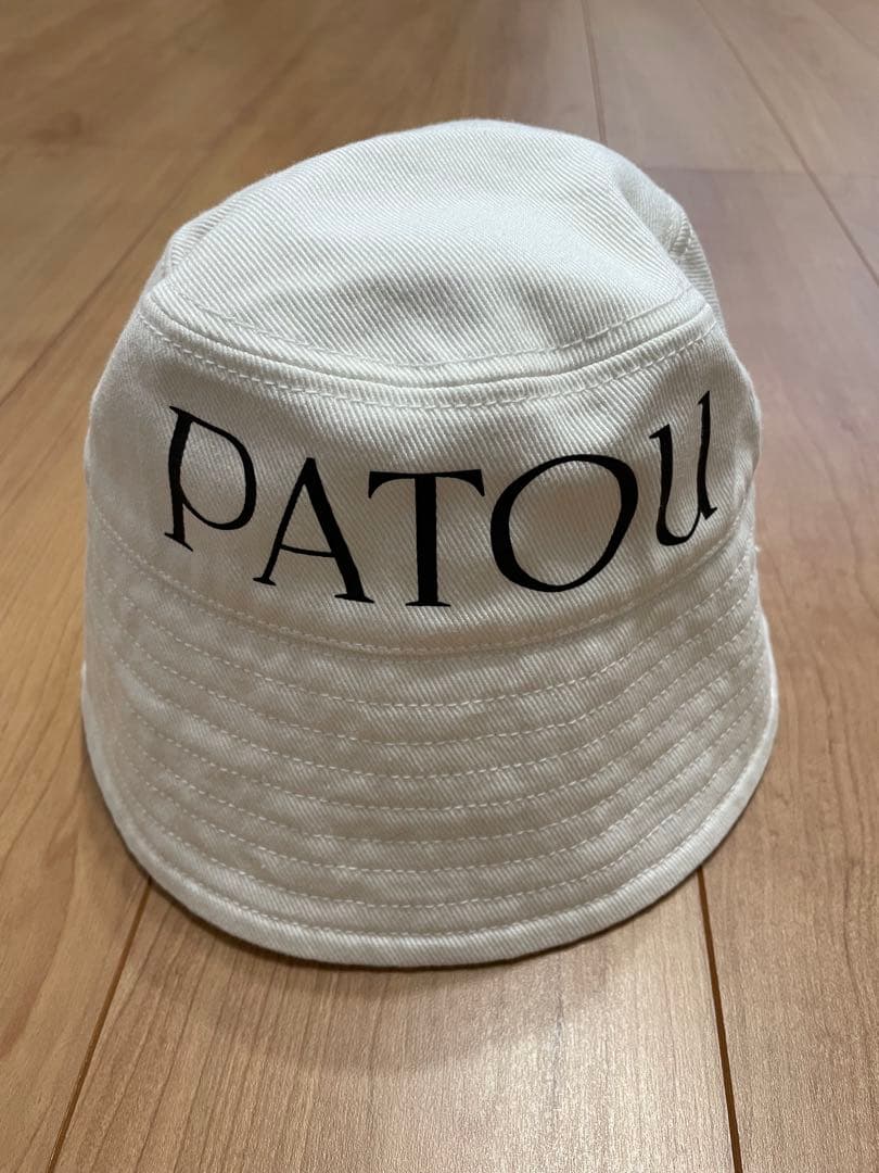 ✨極美品✨パトゥ　オーガニックコットンバケットハット　ホワイト　白　XS-S