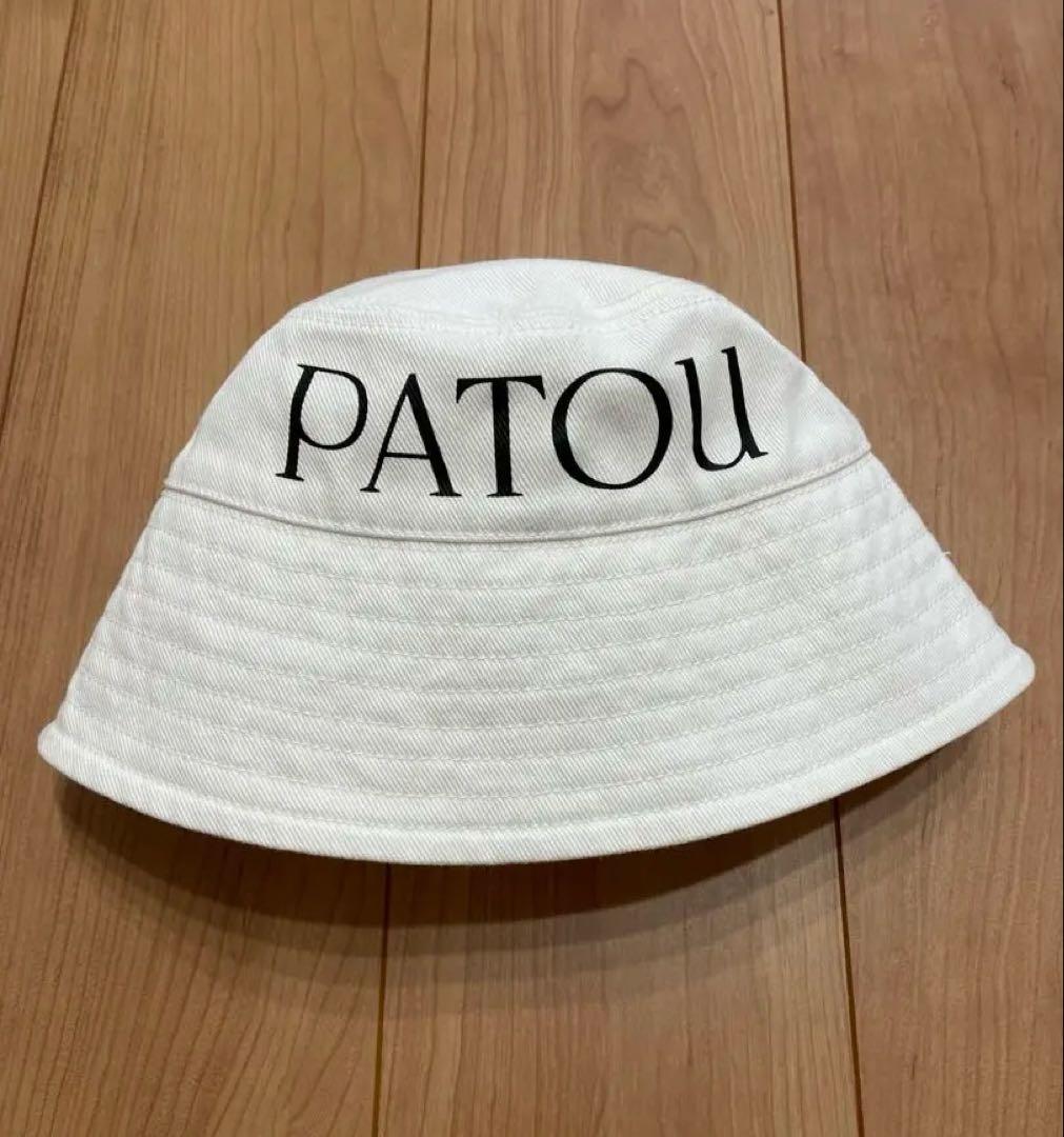 ✨極美品✨パトゥ　オーガニックコットンバケットハット　ホワイト　白　XS-S