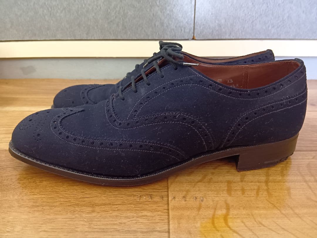 ム*ン様 旧Church'sチャーチ ブルースウェードフルブローグ CHARTE