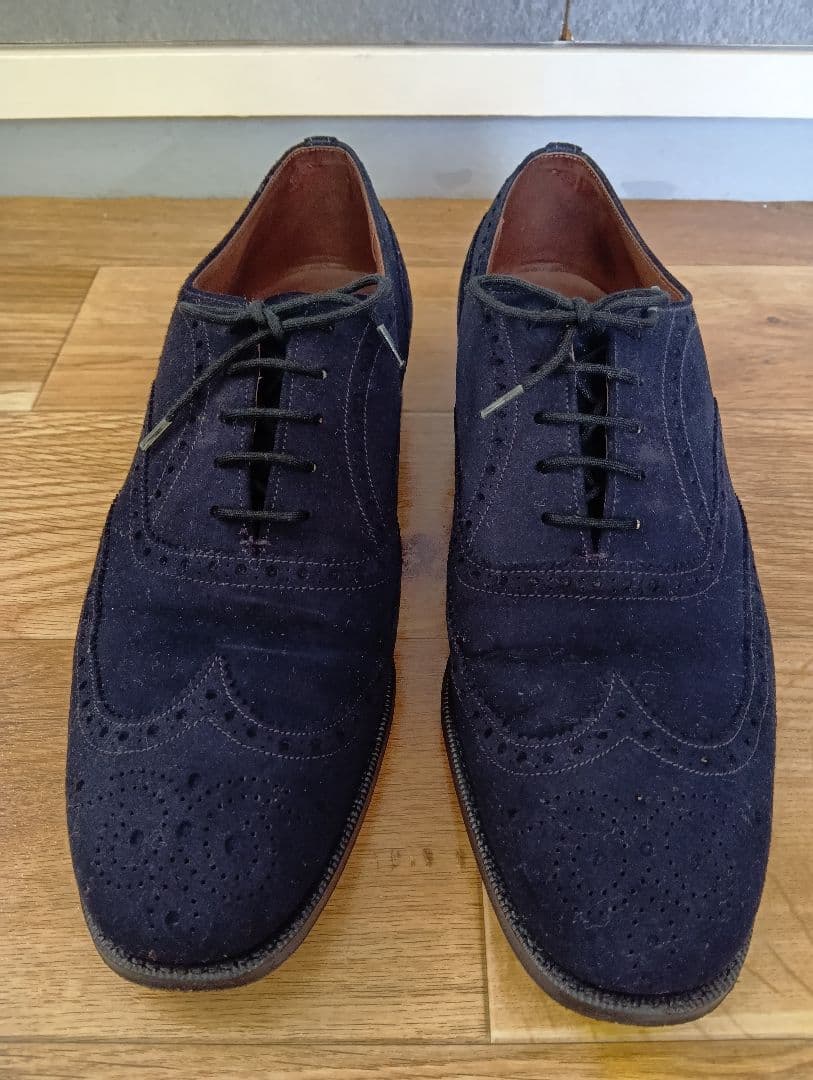 ム*ン様 旧Church'sチャーチ ブルースウェードフルブローグ CHARTE