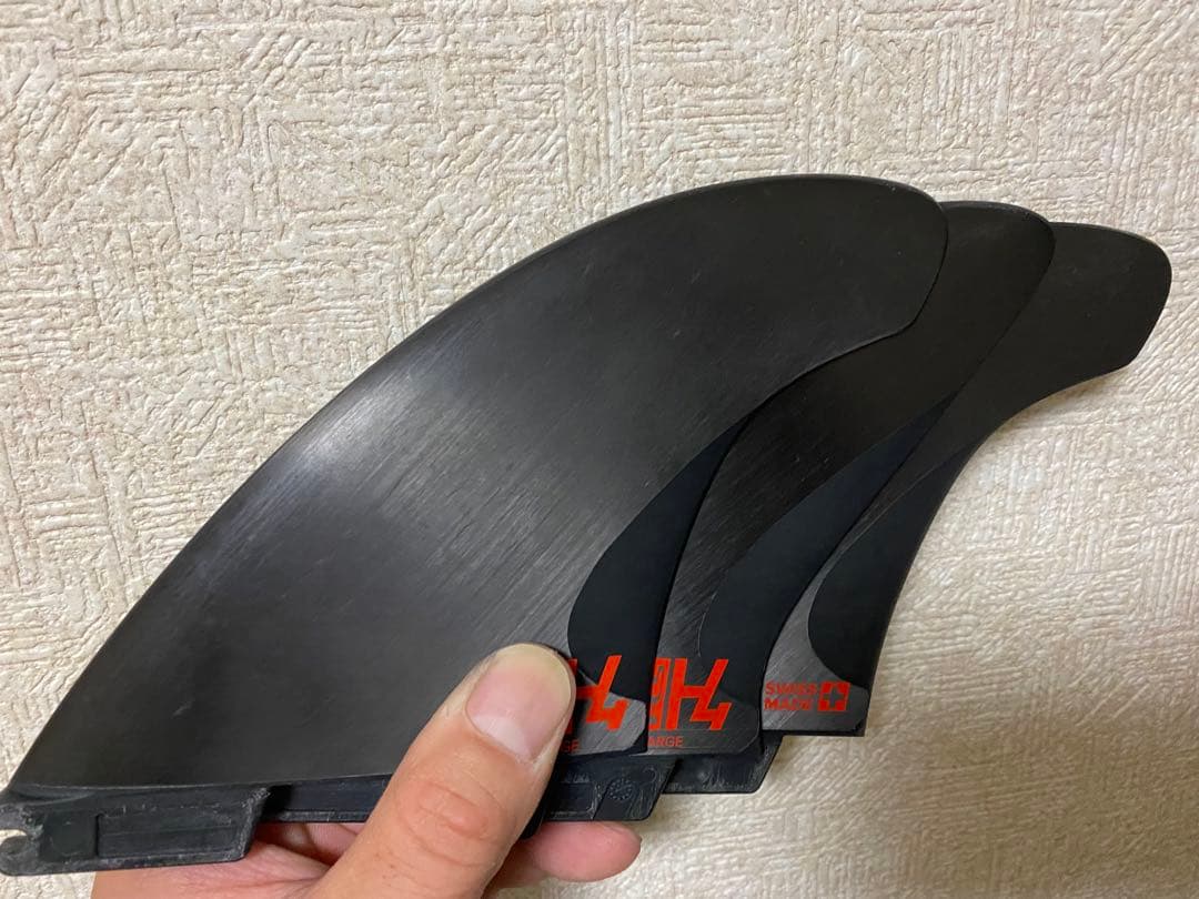H4 サーフボードフィン 3枚セット Lサイズ