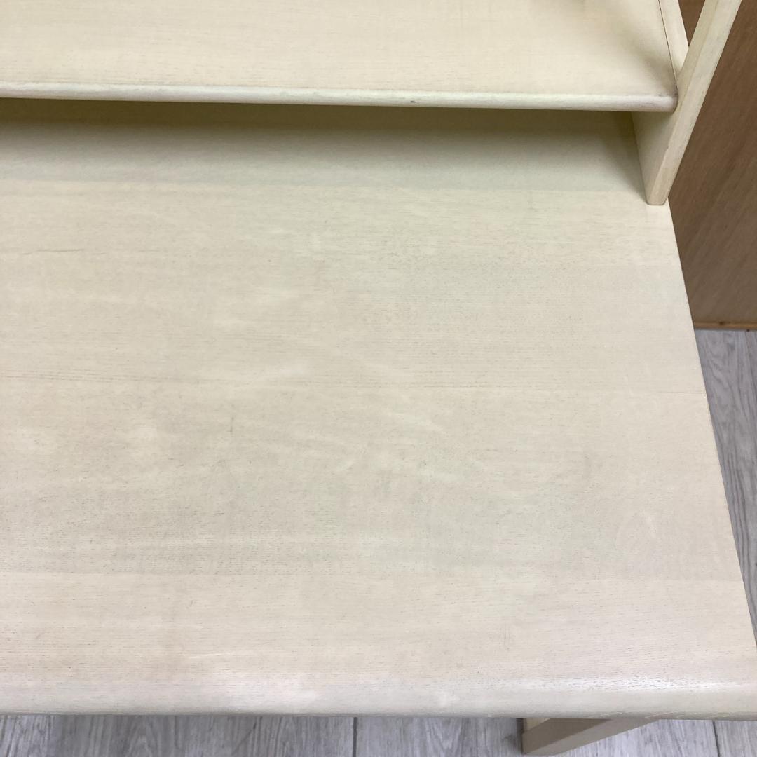 【飛騨産業】キツツキ　学習机　デスク　ブックシェルフ付き